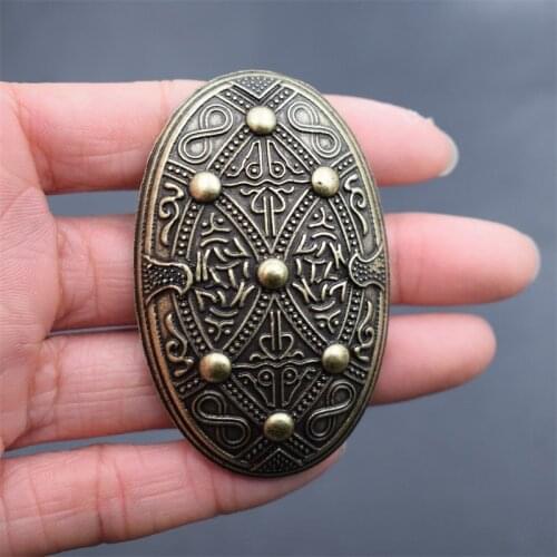 12pcs Norse Viking Brooch Oval Brooch Pin for Women Men Christmas Gift