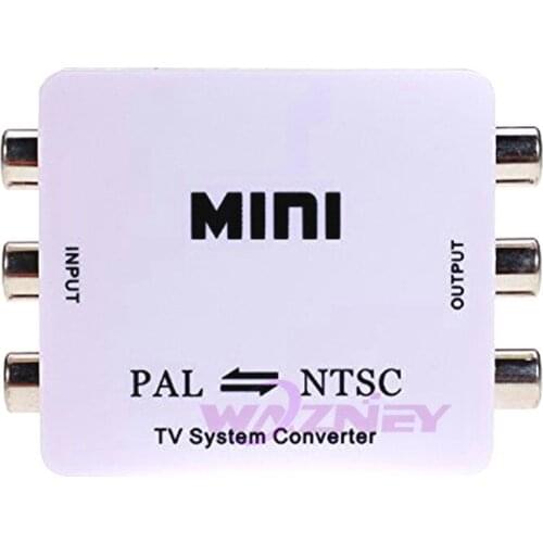 30set/lot wazney Mini HD PAL NTSC Mutual Conversion TV System Converter Adapter for Single-format Video Equipment