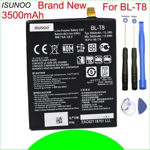 ISUNOO 3500mAh BL-T8 Battery for LG G Flex F340S D950 D955 D958 D959 LS995 BLT8 Battery With Repair Tools