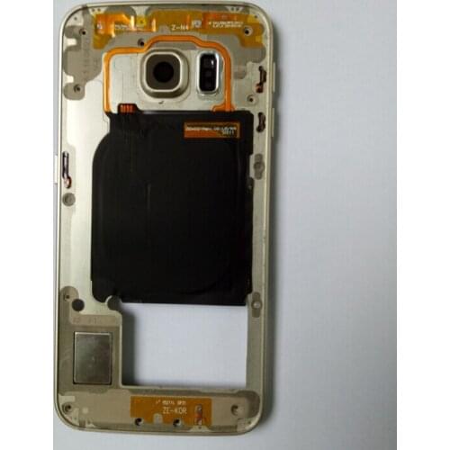 Ekvinor Dual or Single Sim Card Middle Plate Housing Cover Frame Bezel Chassis For Samsung Galaxy S6 G9200 s6 Edge G925 G925F