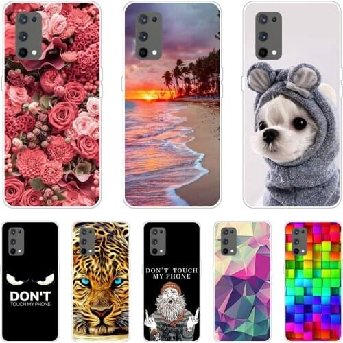 Realme 7 Pro Case For OPPO Realme C3 Silicone TPU Phone Case For Realme X7 6 Pro X3 C12 C11 6i Cute Animal Flower Painting Cover
