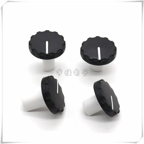 2 Piece Black with handle knob potentiometer rotary encoder volume switch knob suitable for D axis 6MM
