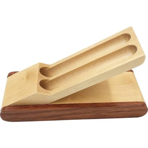 Handmade Wooden Fountainer Pen Showcase Box Holder For Men Desktop