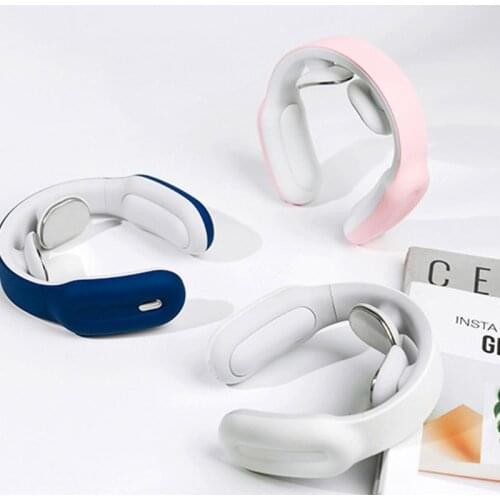 Electric Neck Massager Pulse 3 Modes 15 Strength Power Control Heating Muscle Pain Relief Tool Relaxation