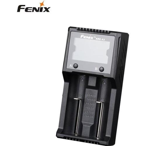 Fenix ARE-A2 quad channel smart charger compatible with types of Li-ion and Ni-MH/Ni-Cd batteries