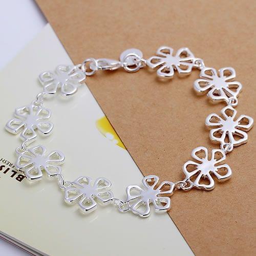 H169 free shipping bracelet, free shipping fashion jewelry Flower Bracelet /axzajpga aunajlua silver color