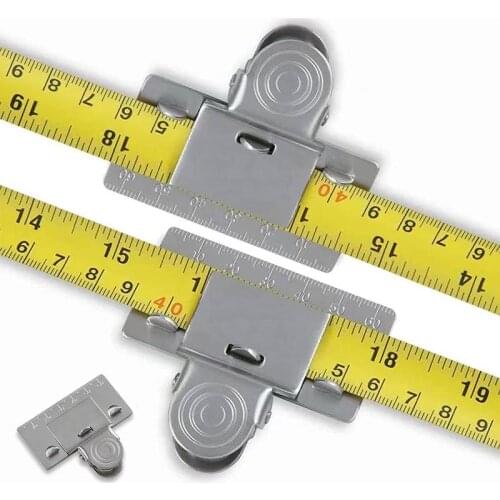 Measuring Tape Clip for Corner Measuring Metal Tape Measure Locator Measuring Tape Crimping Clip Ruler Fixing