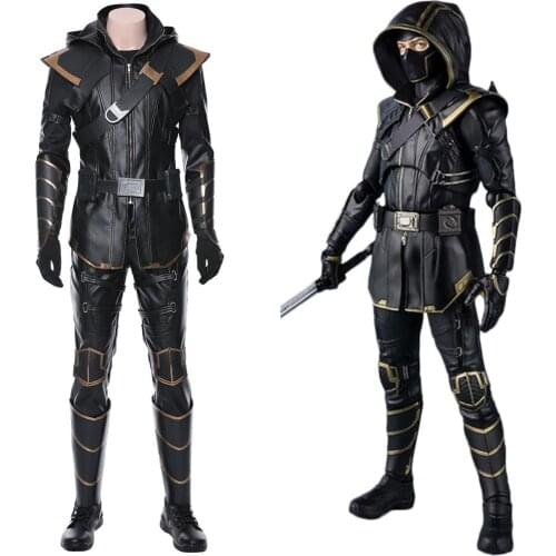 Clinton Barto Hawkeye Cosplay Hawkeye Cosplay Costume Hooded Jacket Full Set Halloween Carnival