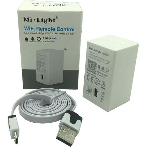 Milight YT1 WiFi Remote compatible with 2.4GHz RF Series Product Smartphone App WiFi Wireless Control DC5V/500mA(Micro USB)