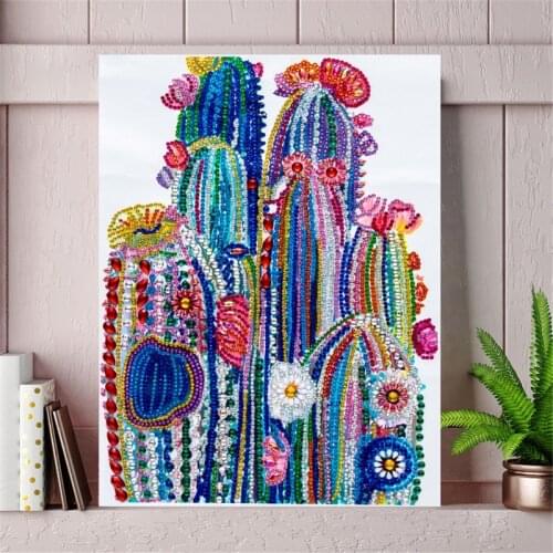 DIY 5D Diamond Painting Kits for Adults Painting Diamond Pictures Arts Craft for Wall Decoration, Cactus