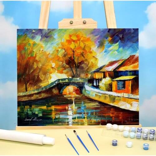 European Smile Painting By Numbers Kit Oil Paints 50*70 Painting On Canvas Decoration For Kids For Drawing Handiwork Art