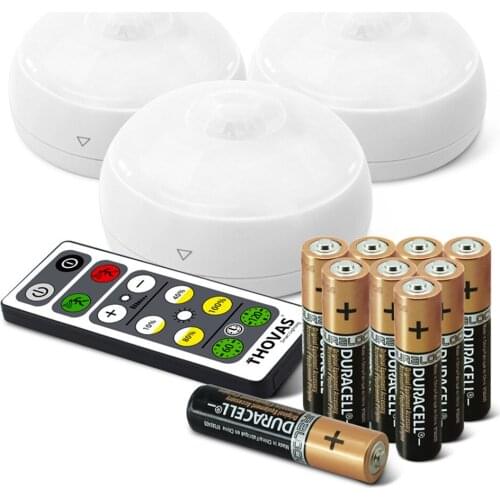 THOVAS LED Night Light Wireless Motion Sensor Night Lamp Battery Portable Lights Kitchen Cabinet Wardrobe Lamp Bedroom Lighting