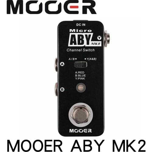 MOOER Micro-type Aby Mk2 Guitar Effect Pedal Channel Switch Effects With True Bypass Full Metal Shell Guitar Parts