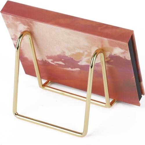 Picture Frame Stand Book Display Holder Metal Decorative Plate Stand Holder Dish Shelf Storage Rack