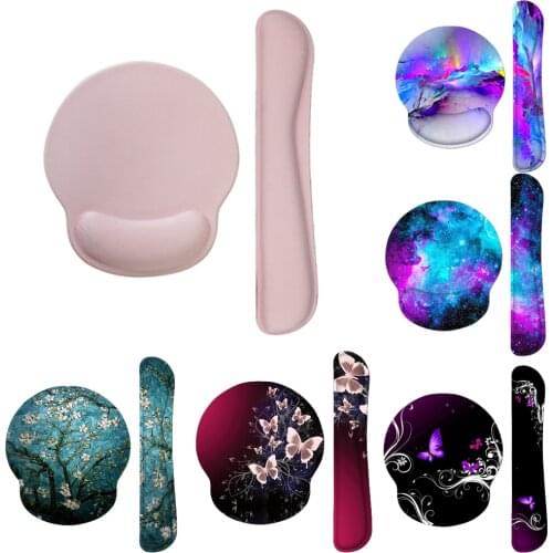Anti-slip Gaming Keyboard Mouse Mat Wrist Rest Pad Support Cushion Memory Foam For Computer PC Laptop Mac Home Office