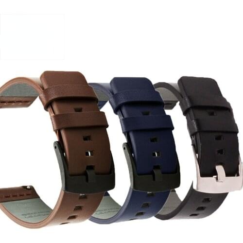 Genuine Leather Watch band Strap for Samsung Galaxy Watch 42 46mm Gear S3 Sport WatchBand Quick Release 18 20 22 24mm,Z26