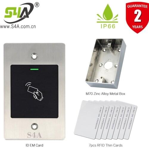 S4A 125Khz RFID Metal Waterproof Access Controller Embedded Keyless Access Control for Home Access Control System
