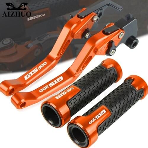Motorcycles Handle Grips handlebar Grip GTS 300 LOGO Short Brake Clutch Lever FOR Vespa GTS300 GTS125 GTS250 Granturismo125 200