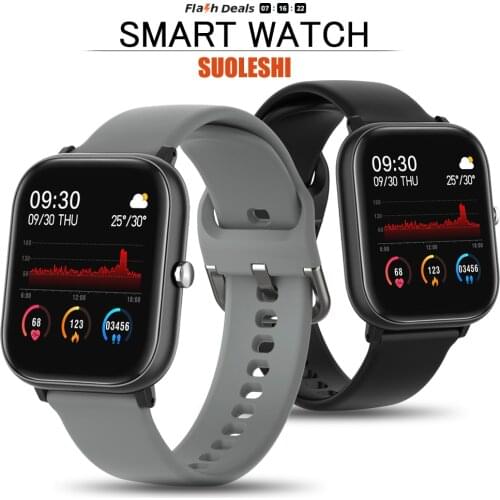 SUOLESHI® P8 Smart Watch Men Women Sport IP67 Waterproof Clock P20 Heart Rate Blood Pressure Monitor Smartwatch for IOS Android