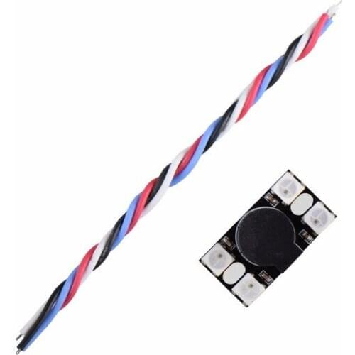 Ultra Big Sound 110 db BB Buzzer 14MM High BB Ring w/4 WS2812 Programmable LED Light Lamp Bead For F3 F4 F7 FC FPV RC Drone part