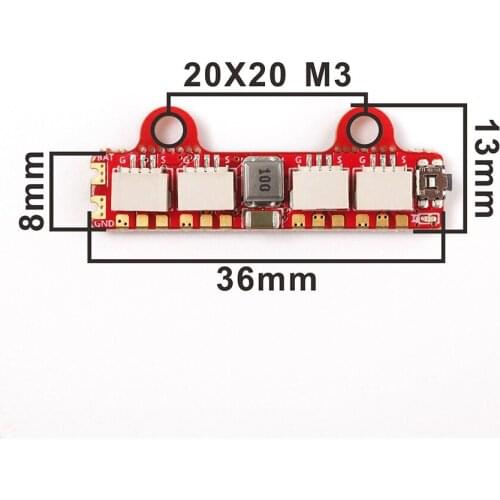 HGLRC 2812 LED Controller 2-6S 5V 2A BEC for RC FPV Racing Freestyle