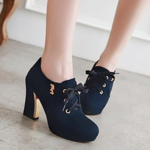 YELUOHK Suede Pumps