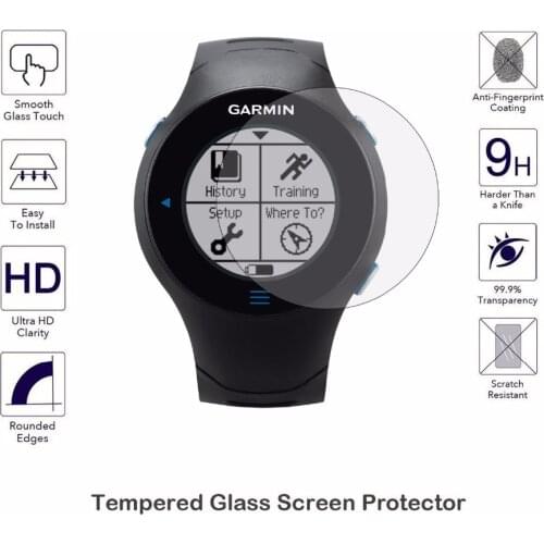 9H Tempered Glass LCD Screen Protector Shield Film Cover for Garmin Forerunner 610 FR610
