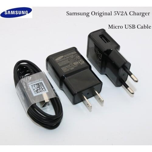 Samsung Charger EU Plug Travel Adapter 5V 2A Charge Micro USB Cable For Galaxy S7 S6 Edge J3 J5 J7 A3 A5 A7 2016 A10 Note 5 4