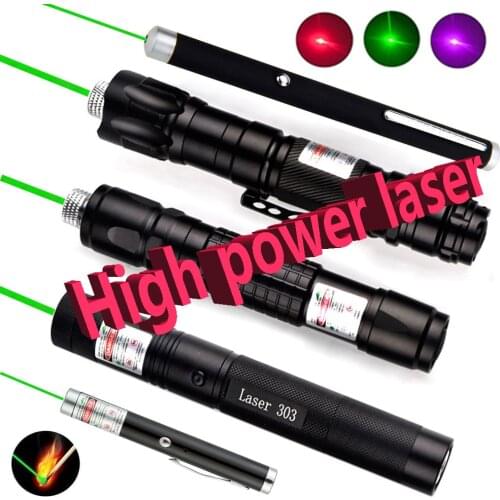 532nm 5mW Green Laser high-power laser sight, powerful laser equipment, adjustable focus laser with 18650 battery/USB charging