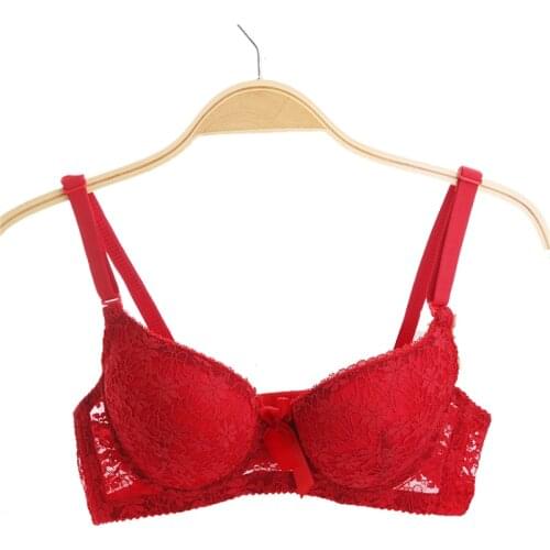 3/4cup Floral Sexy Lace Bras Super Soft Adjustable Breathable Super Push Up Bras for Women 36B 38b Plus Size Lingerie New Lace
