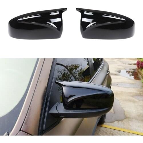 1 Pair M Style Door Wing Side Rearview Mirror Cover Cap Car ABS Fit for BMW X5 X6 E70 E71 2007 2008 2009 2010 2011 2012 2013