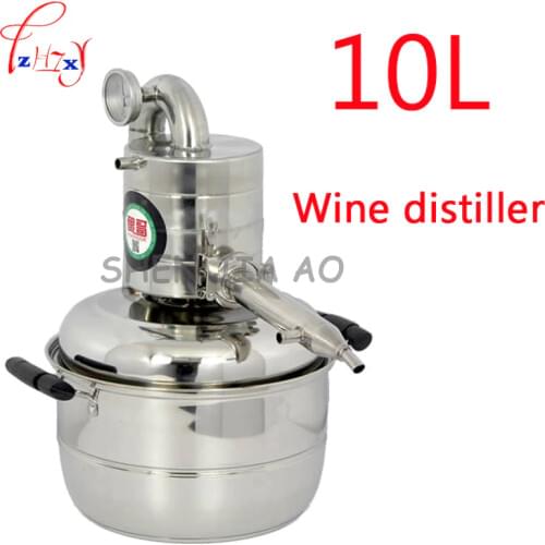 1 PC 110/220V new 10L Water Alcohol Distiller Home small Brew Kit Still Wine Making brewing machine distillation equipment