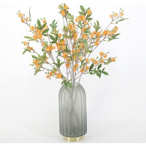 1pc Hairy Berry Artificial Flower Branch for diy Home Living Floral Arrangement Decoration Wedding Party Fake Flower Ornaments