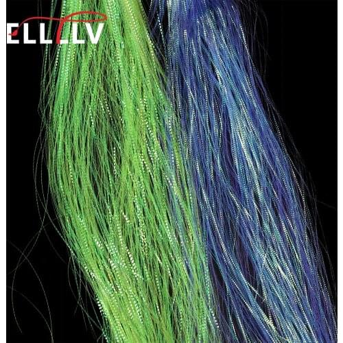 1 Pack 0.2mm Saltwater Corrugated Flashbou Fly Tying Lateral Scale Strands Bucktail Spinnerbait Fishing Lure Bait Tying Material