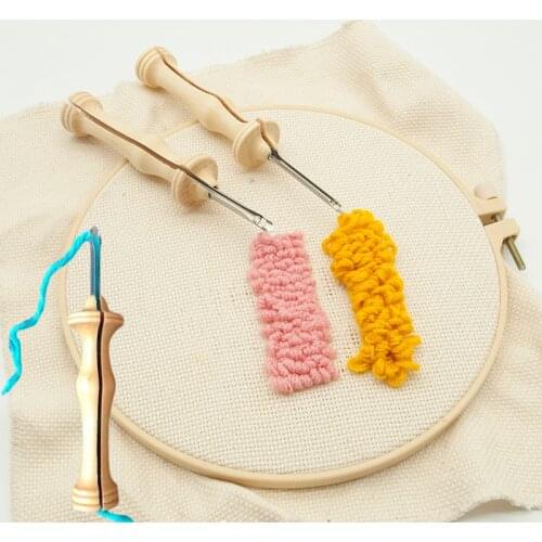2/3pcs Knitting Embroidery Punch Threader Needle Pen Side Slit Sewing Accessory Monks Cloth Punch DIY Weaving Tool Craft