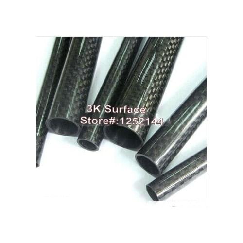 2 Pcs/lot 4mmx3mmx500mm 100% 3K carbon fiber tube Quadcopter Multicopter Carbon Fiber Frame Tail Boom ARM DIY Free Shipping