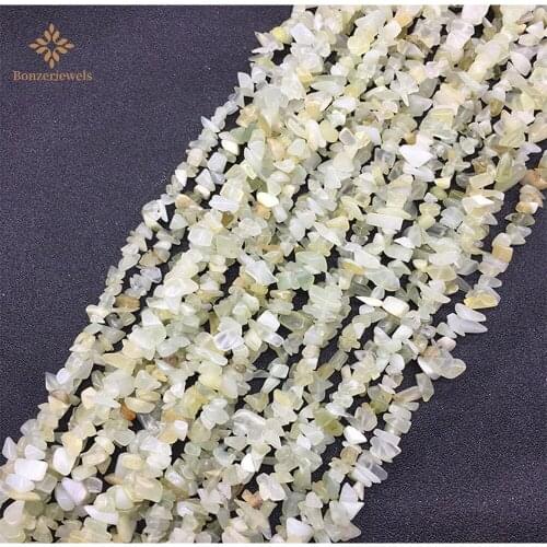 New Wholesale Fashion Jades Beads Irregular Chips Shape Gravel 5-8mm 30inch Stone For Diy Jewelry Making Loose Beads