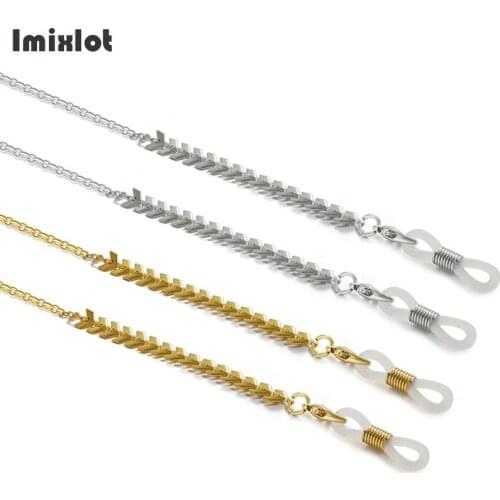 Fashion Fishbone Airplane Eyeglass Chains Women Sunglasses Holder Necklace Reading Glasses Non-slip Lanyard Eyewear Accessories