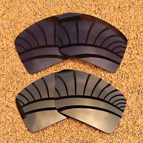 Black & Bronze Gold Mirrored Polarized Replacement Lenses for Eyepatch 1&Eyepatch 2 Frame 100% UVA & UVB