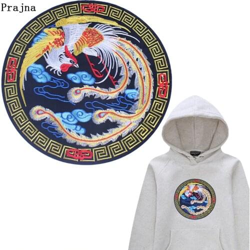 DIY Bird Round Badges Patches Flowers Embroidered Patch On Garment Colorful Flower Sewing Butterfly Applique For Clothing