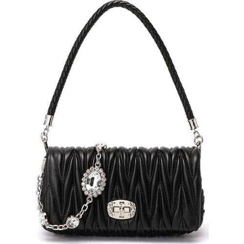 For Women High Quality Pleated Handbag Designer Shoulder Purses Luxury Dinner Bag Women Crossbody Bag ClutchBrand Shoulder Bags