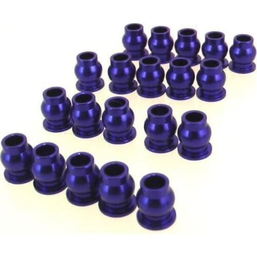 Hot Racing Axial AX10 SCX10 Wraith Blue Aluminum Hollow Ball Set SCP160B06