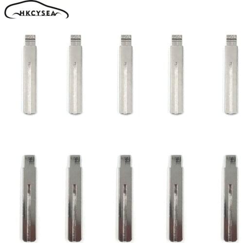 HKCYSEA 10 pcs/lot Metal Blank Uncut Flip KD Remote Key Blade Type #24 for Fuhao Key Blade NO. 24