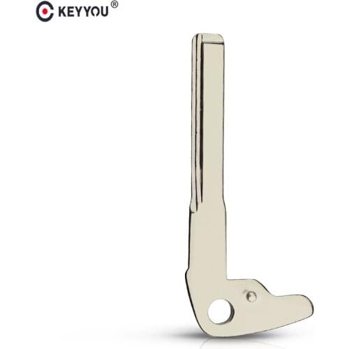 KEYYOU Uncut Key Blank Insert For Mercedes Benz for Mercedes-Benz B C E ML S CLK CL Chrome Style Remote Car Fob Smart Key Blade