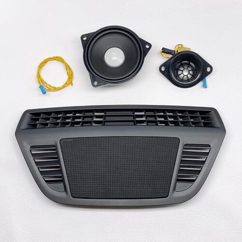 4 Pcs Dashboard Speakers Cover Kit For BMW F47 F48 F39 X1 X2 Series High Quality 4 inch Midrange Loudspeaker Plus Tweeter Audio