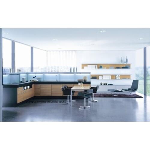 Melamine/mfc kitchen cabinets(LH-ME019)