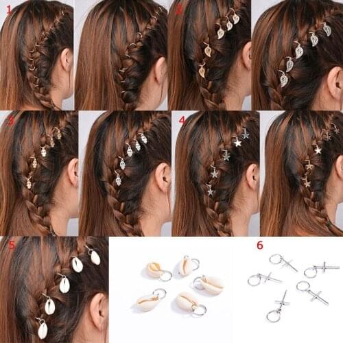 Metal Hair Rings Beads Cuffs Tubes Charms Dreadlock Dread Hair Braids Jewelry Decoration Accessories Braid Braided Hair Tool