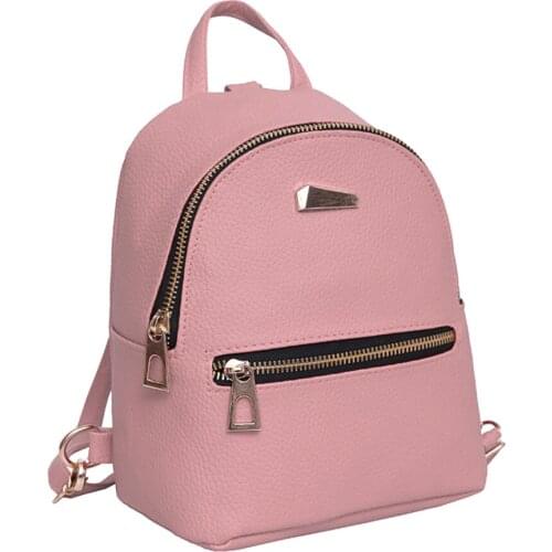 Fashion Women Mini Backpack PU Leather College Shoulder Satchel School Rucksack Ladies Girls Casual Travel Bag New