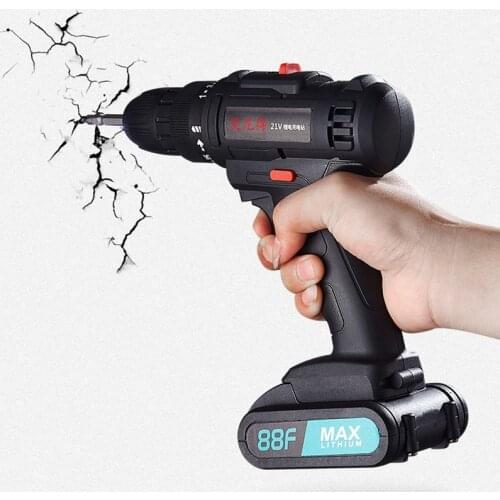 New Sharker 21V Cordless Drill Driver Screwdriver Mini Wireless Power Driver DC Lithium-Ion Battery 25+1 Settings