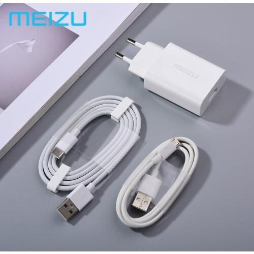 Original Meizu 12V 2A Fast Charger Quick Adapter Micro / Type C USB Cable For M5 M6 Note M5S M6S u10 u20 18 pro 17 16 t h MX 6 7